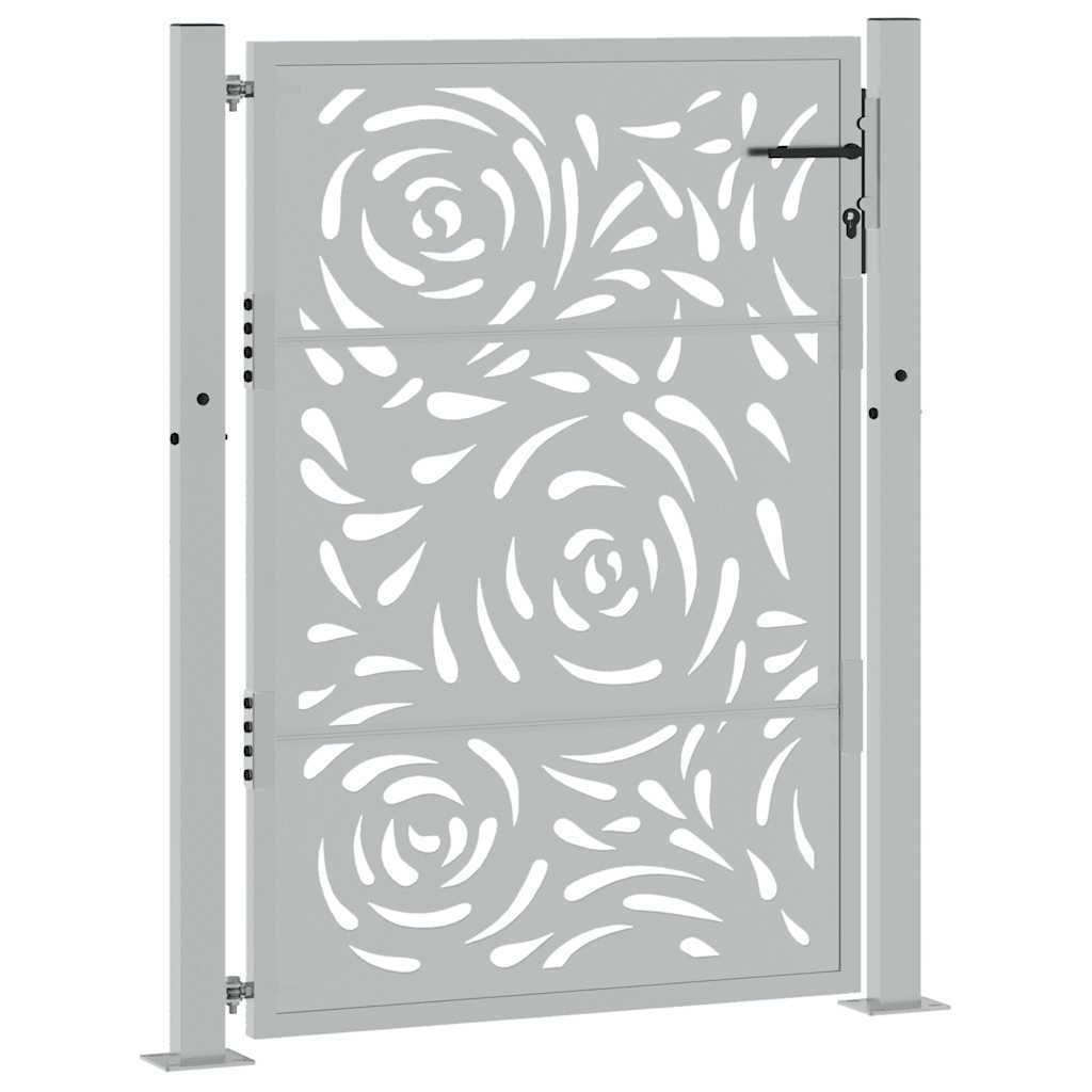 havelåge 105x130 cm vejrbestandigt stål flammedesign