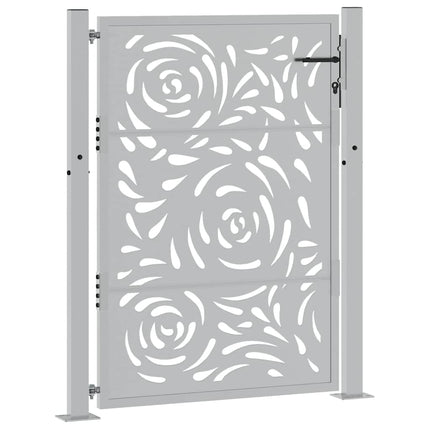 havelåge 100x125 cm vejrbestandigt stål flammedesign
