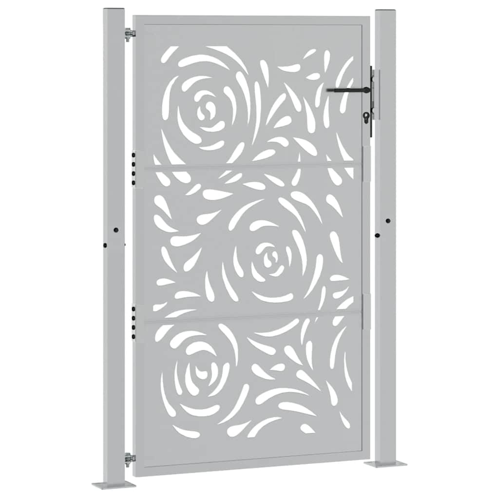 havelåge 105x155 cm vejrbestandigt stål flammedesign