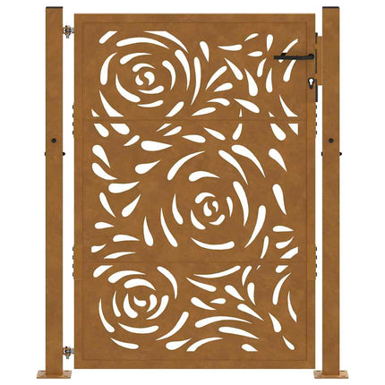havelåge 100x150 cm vejrbestandigt stål flammedesign
