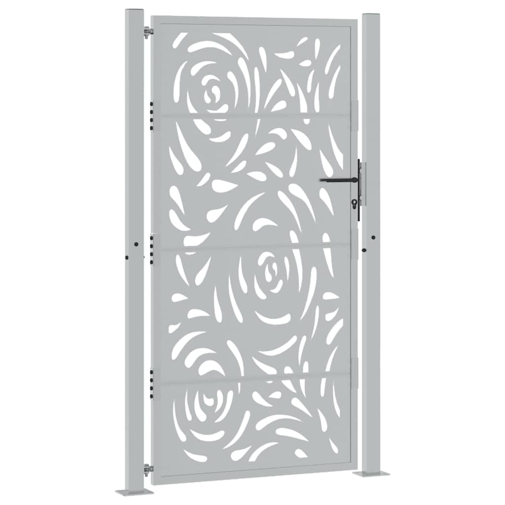 havelåge 105x180 cm vejrbestandigt stål flammedesign