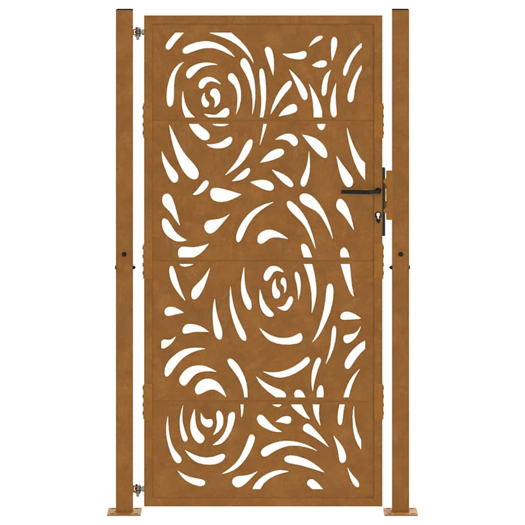havelåge 100x200 cm vejrbestandigt stål flammedesign