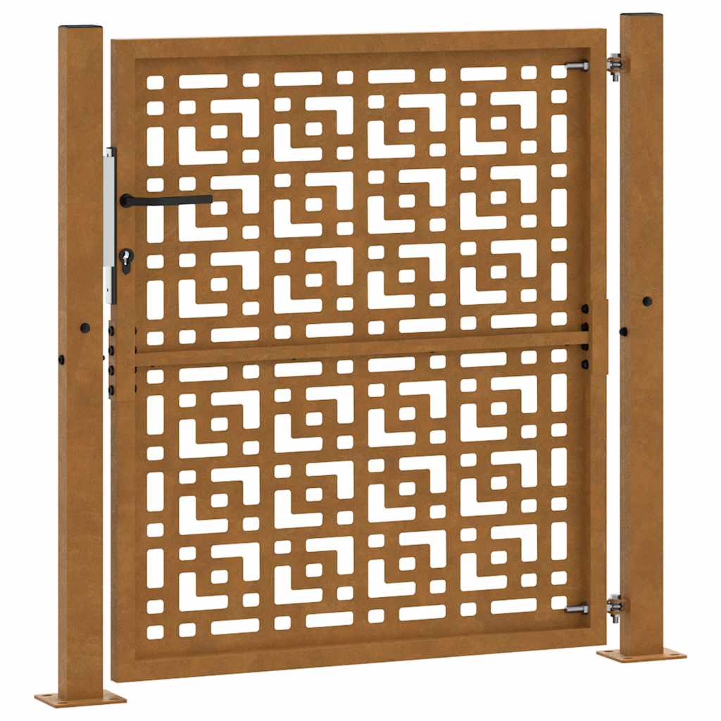 havelåge 105x105 cm vejrbestandigt stålkorsdesign