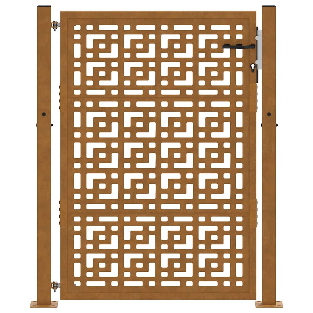 havelåge 105x130 cm vejrbestandigt stålkorsdesign