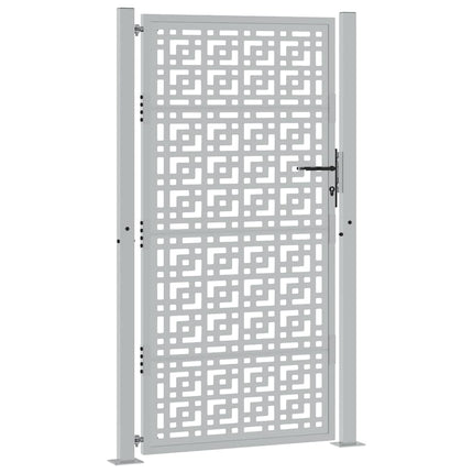 havelåge 100x175 cm vejrbestandigt stål med krydsdesign