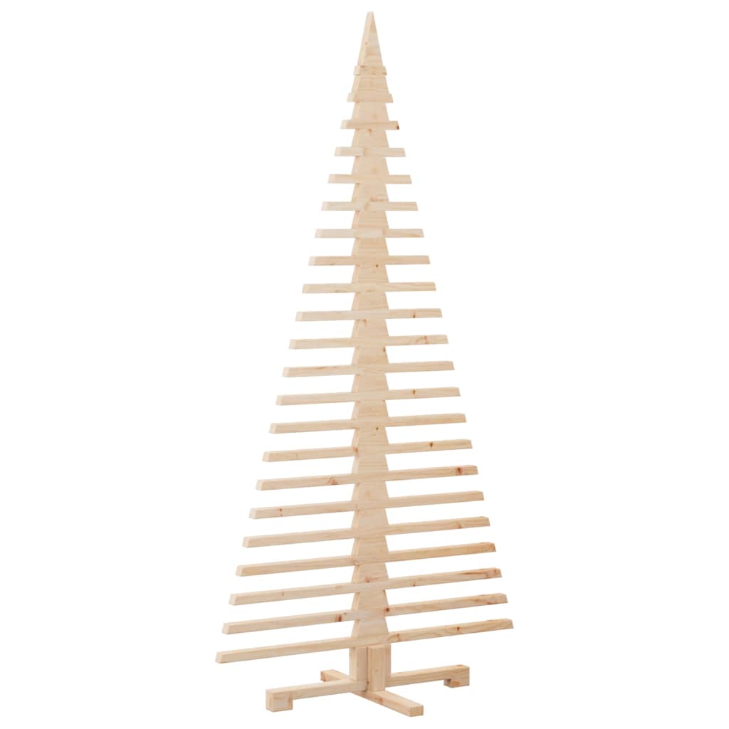 dekorativt juletræ 180 cm massivt fyrretræ