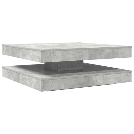 sofabord 360 grader drejeligt 90x90x34,5 cm betongrå