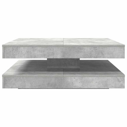 sofabord 360 grader drejeligt 90x90x34,5 cm betongrå