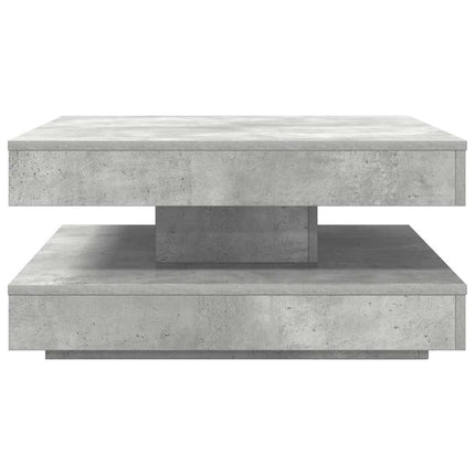 sofabord 360 grader drejeligt 70x70x34,5 cm betongrå