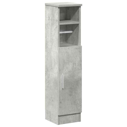 badeværelsesskab med rulleholder 20,5x22x90 cm betongrå