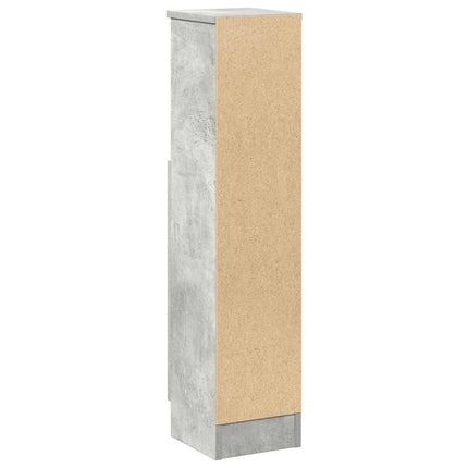 badeværelsesskab med rulleholder 20,5x22x90 cm betongrå