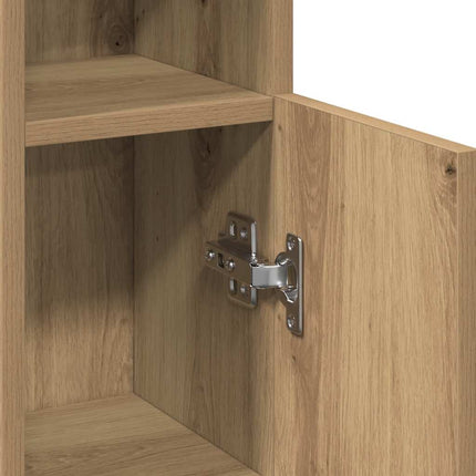 badeværelsesskab med rulleholder 20,5x22x90 cm kunsteg