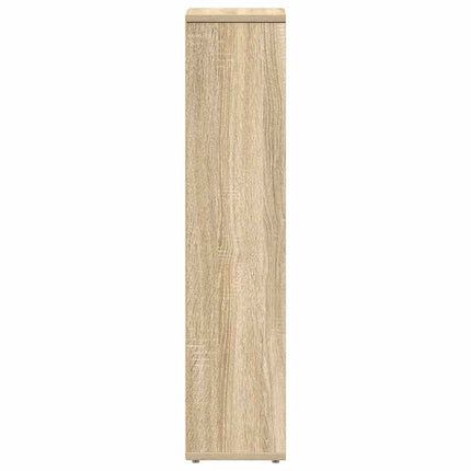 badeværelsesskab med rulleholder 20,5x20x90 cm sonoma-eg