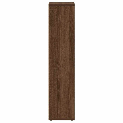 badeværelsesskab med rulleholder brun eg 20,5x20x90 cm