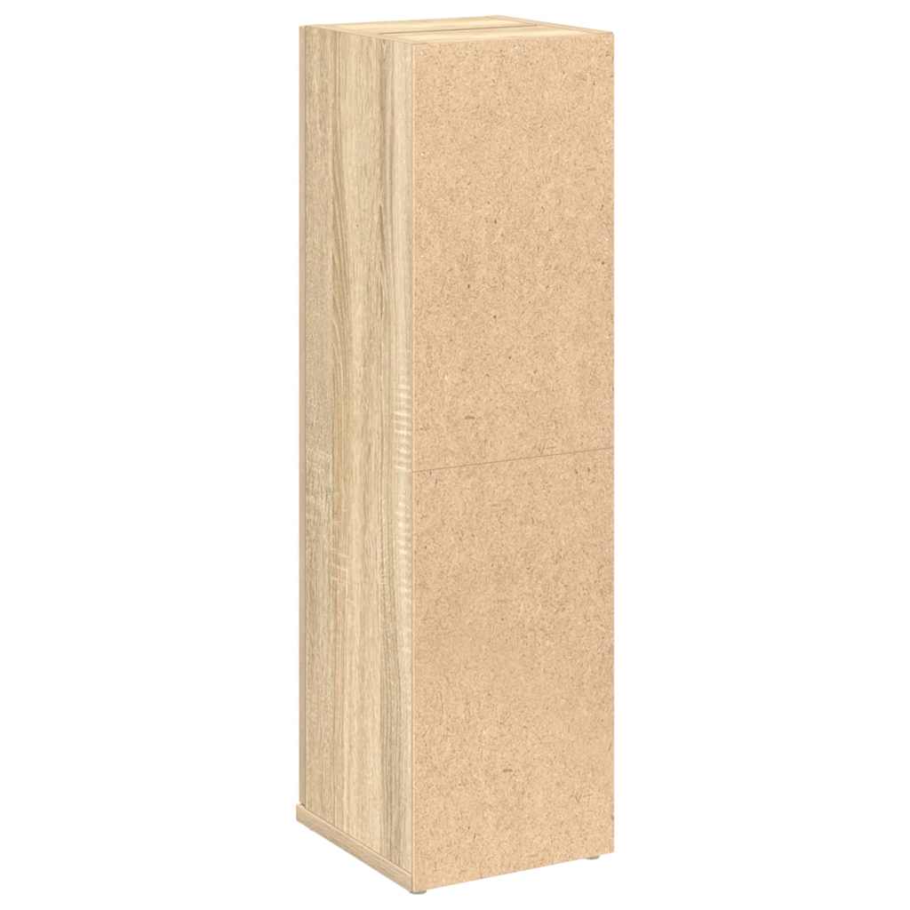 badeværelsesskab med rulleholder 20,5x22x72 cm sonoma-eg