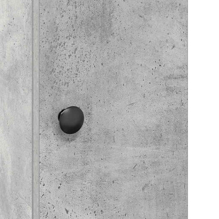 badeværelsesskab med rulleholder 20,5x22x72 cm betongrå