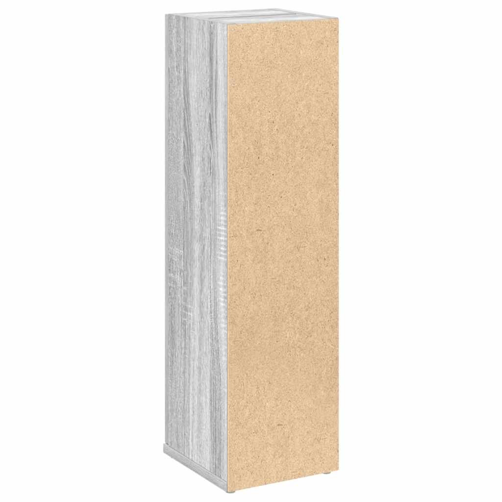 badeværelsesskab med rulleholder 20,5x22x72 cm grå sonoma-eg