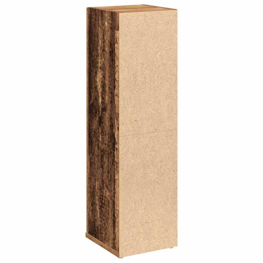 badeværelsesskab med rulleholder 20,5x22x72 cm antikt træ