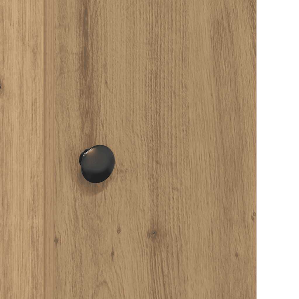 badeværelsesskab med rulleholder 20,5x22x72 cm kunsteg