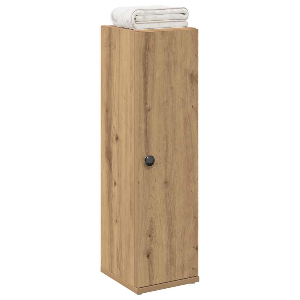 badeværelsesskab med rulleholder 20,5x22x72 cm kunsteg billede
