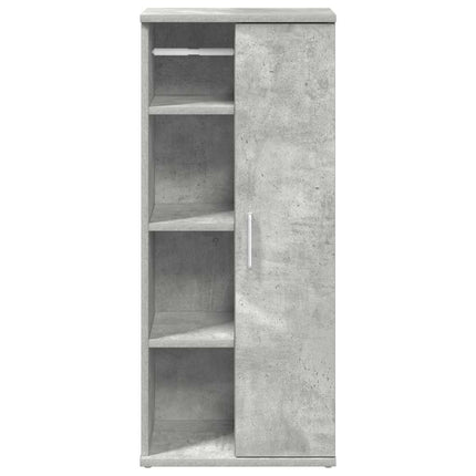 badeværelsesskab med rulleholder 39x22x90 cm betongrå