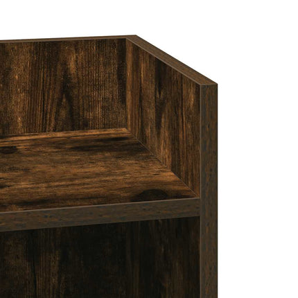 sidebord med hylde røget eg 25,5x27x60 cm