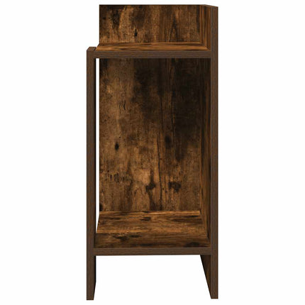 Sideborde 2 stk med reol røget eg 25,5x27x60 cm