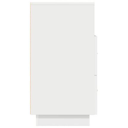 sengebord med 2 skuffer 36x36x68 cm hvid