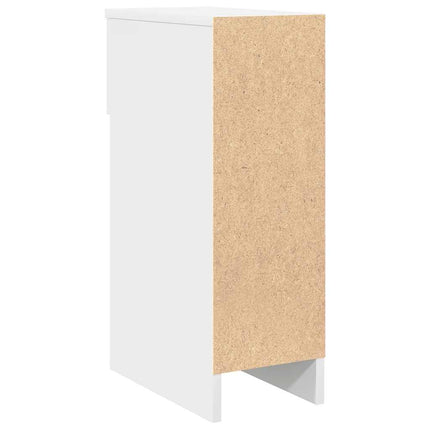 sengebord med skuffe 20x36x60 cm hvid