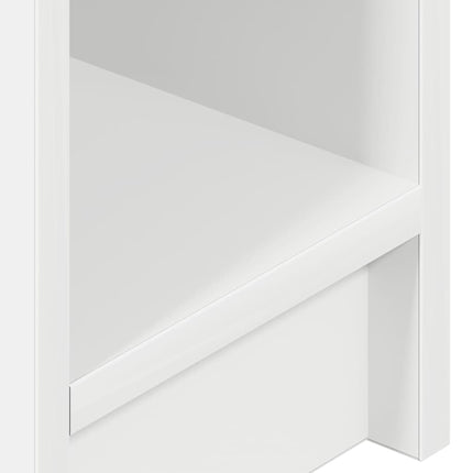 sengebord med skuffe 20x36x60 cm hvid