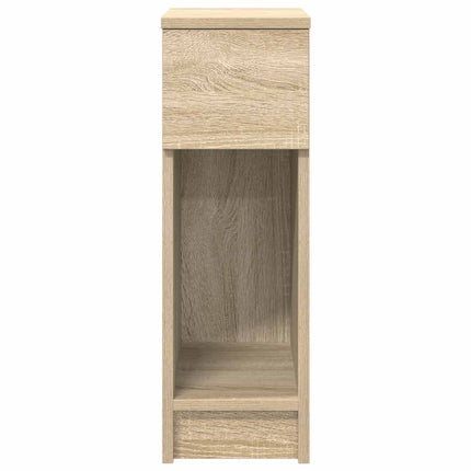 sengebord med skuffe 20x36x60 cm sonoma-eg