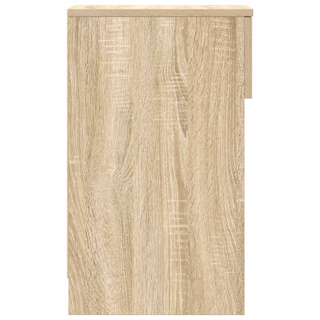 sengebord med skuffe 20x36x60 cm sonoma-eg