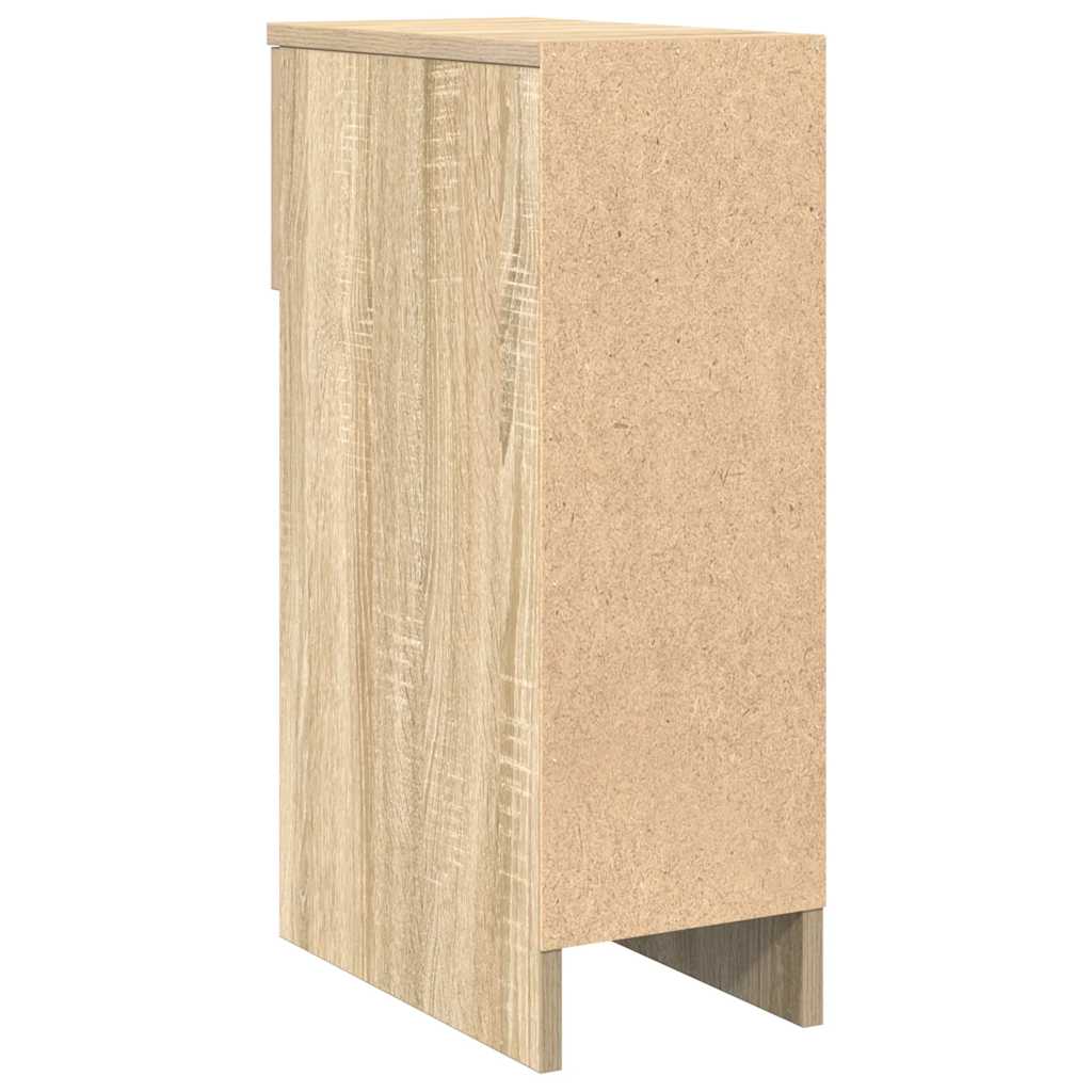 sengebord med skuffe 20x36x60 cm sonoma-eg