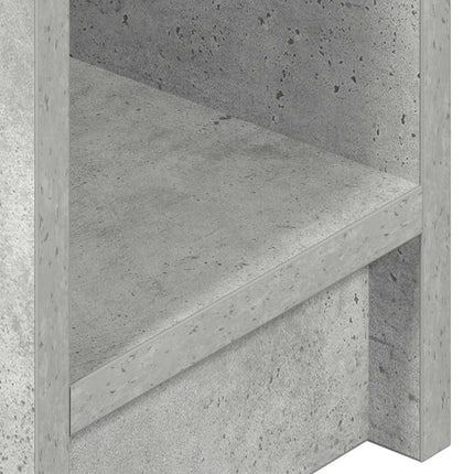 sengeborde med skuffe 2 stk. 20x36x60 cm betongrå