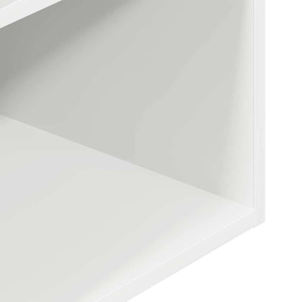 sengeborde med skuffe 2 stk. 35x34x66,5 cm hvid