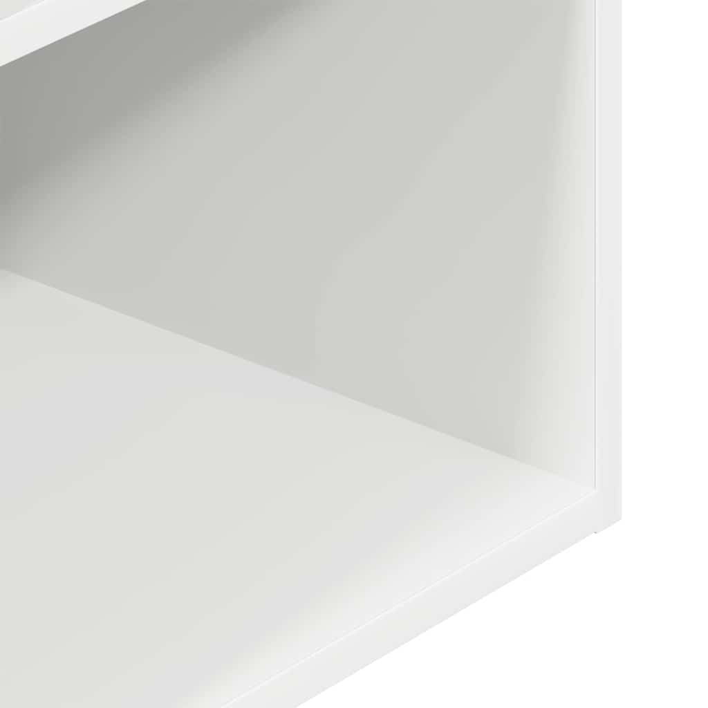 sengeborde med skuffe 2 stk. 35x34x66,5 cm hvid