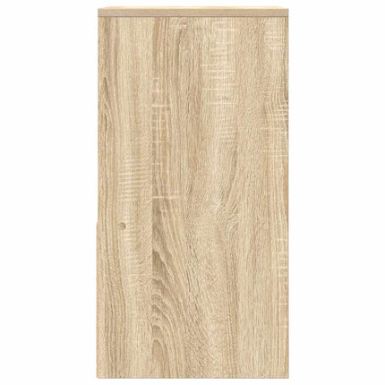 sengeborde med skuffe 2 stk. 35x34x66,5 cm sonoma-eg