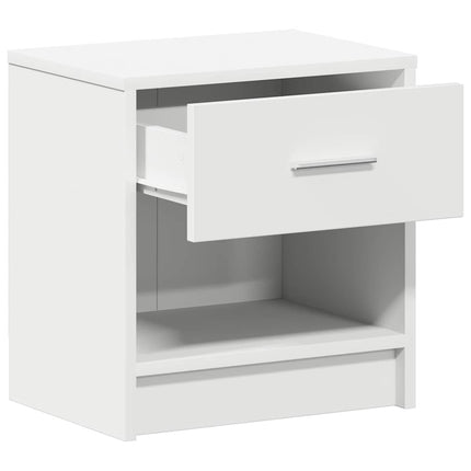 sengeborde 2 stk. med skuffe 39x28x41 cm hvid