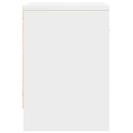 sengeborde 2 stk. med skuffe 39x28x41 cm hvid