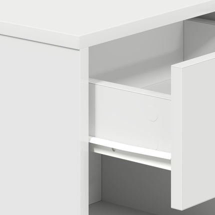 sengeborde 2 stk. med skuffe 39x28x41 cm hvid