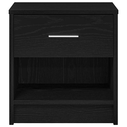 sengebord med skuffe 39x28x41 cm sort