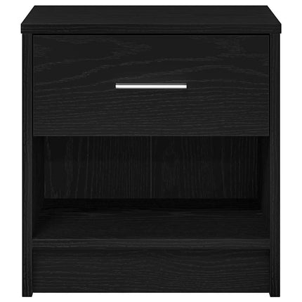 sengebord med skuffe 39x28x41 cm sort