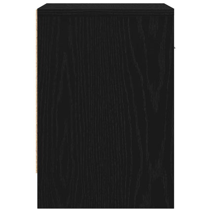 sengebord med skuffe 39x28x41 cm sort