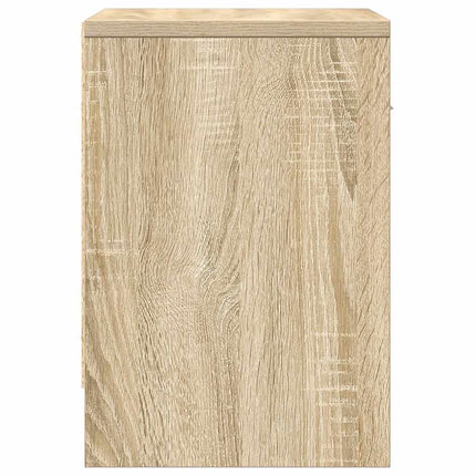 sengeborde 2 stk. med skuffe 39x28x41 cm sonoma-eg