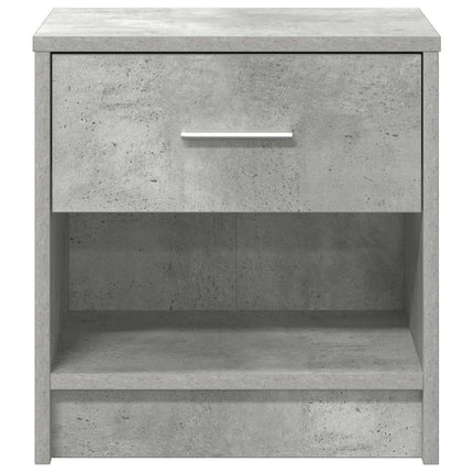 sengeborde 2 stk. med skuffe 39x28x41 cm betongrå