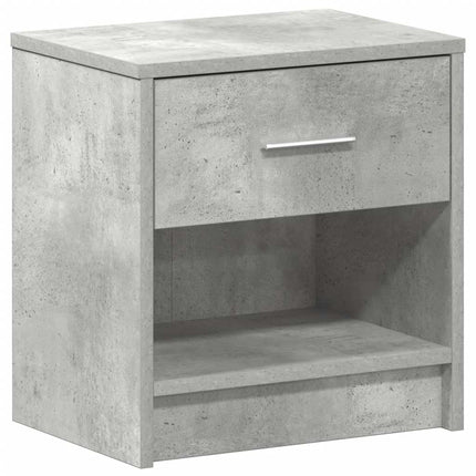 sengeborde 2 stk. med skuffe 39x28x41 cm betongrå