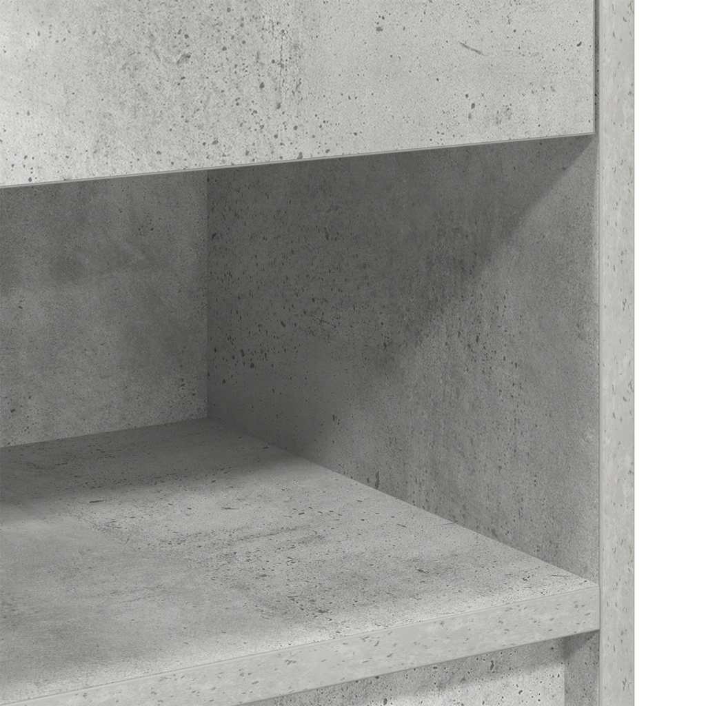 sengeborde 2 stk. med skuffe 39x28x41 cm betongrå