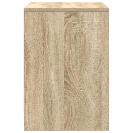 sengeborde 2 stk. med skuffe 40x34x50 cm sonoma-eg