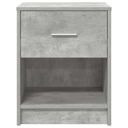 sengeborde 2 stk. med skuffe 40x34x50 cm betongrå