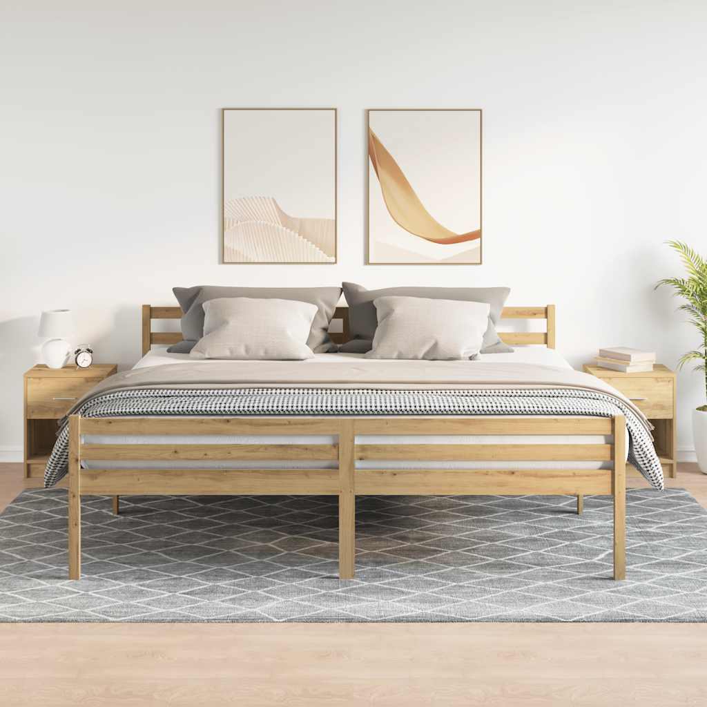 sengeborde 2 stk. med skuffe 40x34x50 cm kunsteg